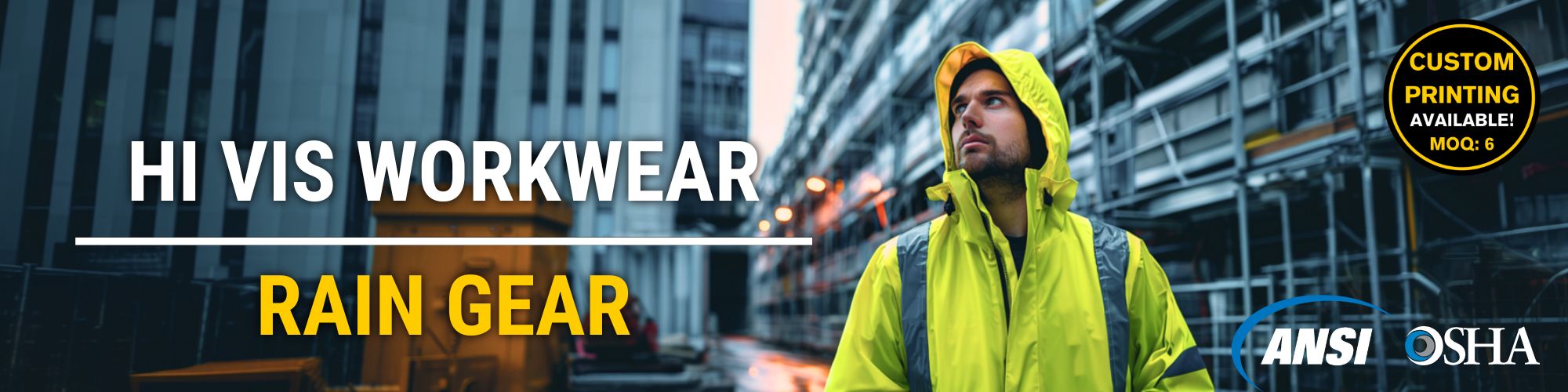 hi vis workwear rain gear