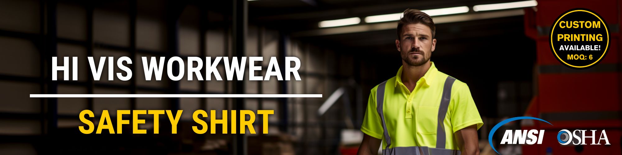 hi vis workwear reflective safety shirt