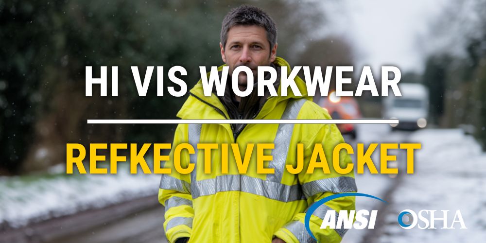 hi vis workwear reflective safety jacket