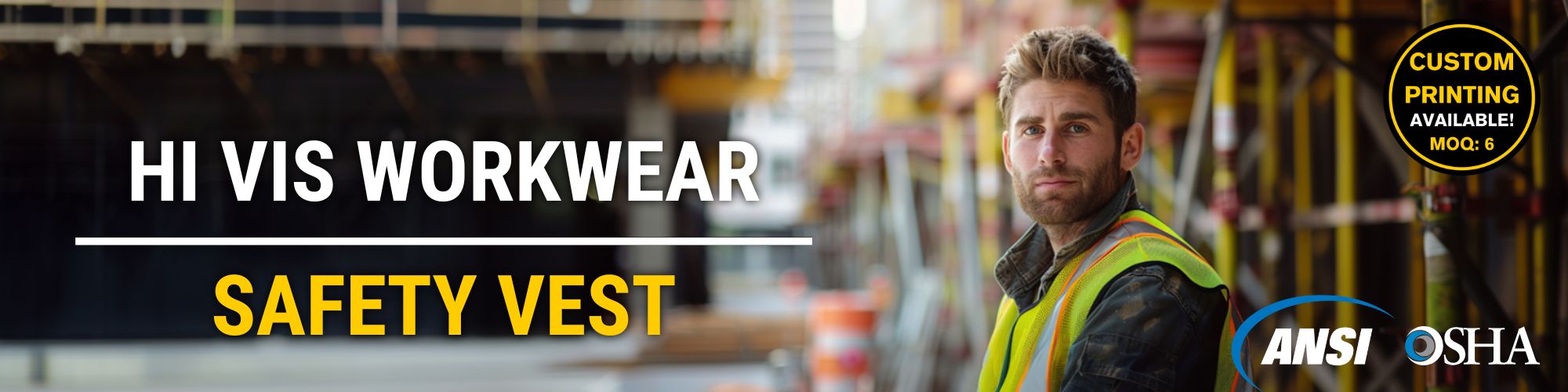 hi vis workwear reflective safety vest