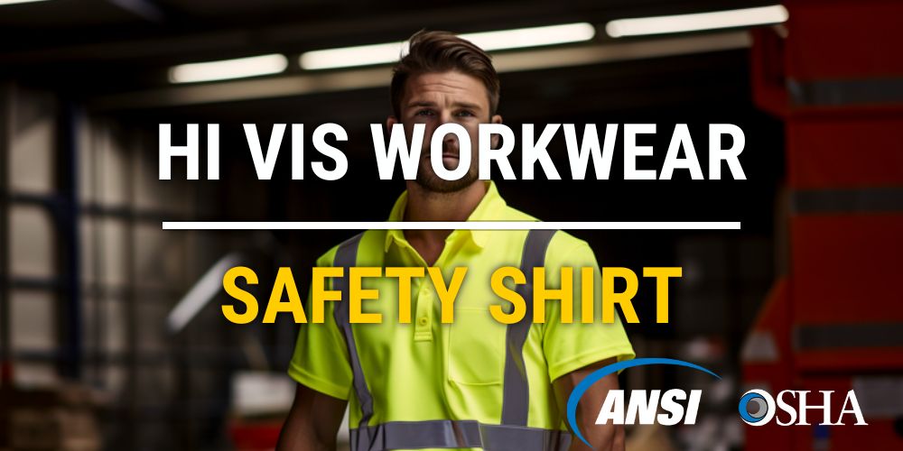 hi vis workwear reflective safety shirt