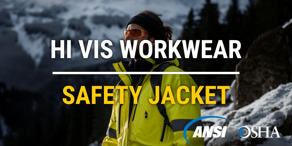hi vis workwear reflective safety jacket
