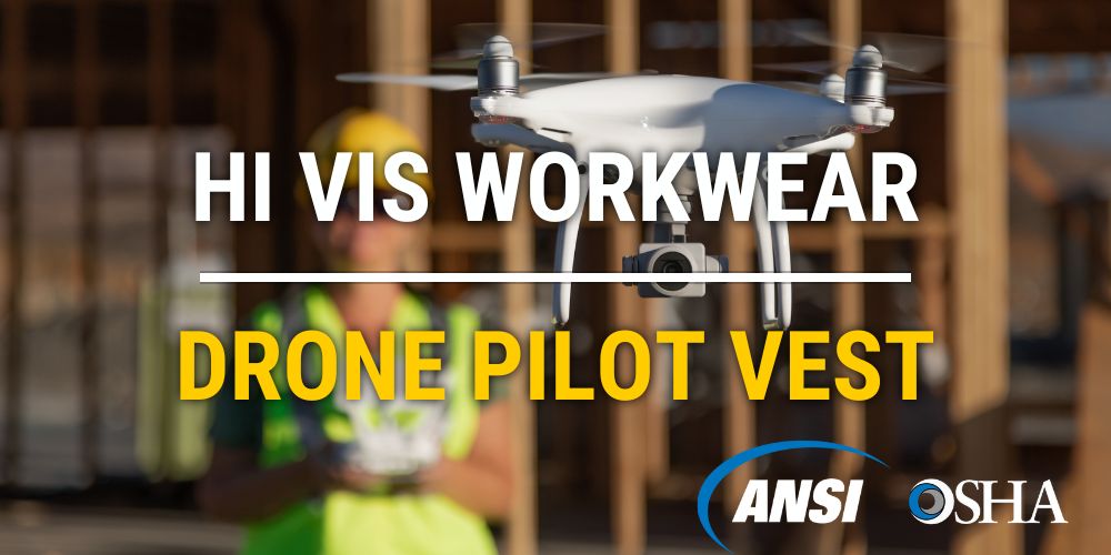 hi vis workwear drone pilot reflective safety vest
