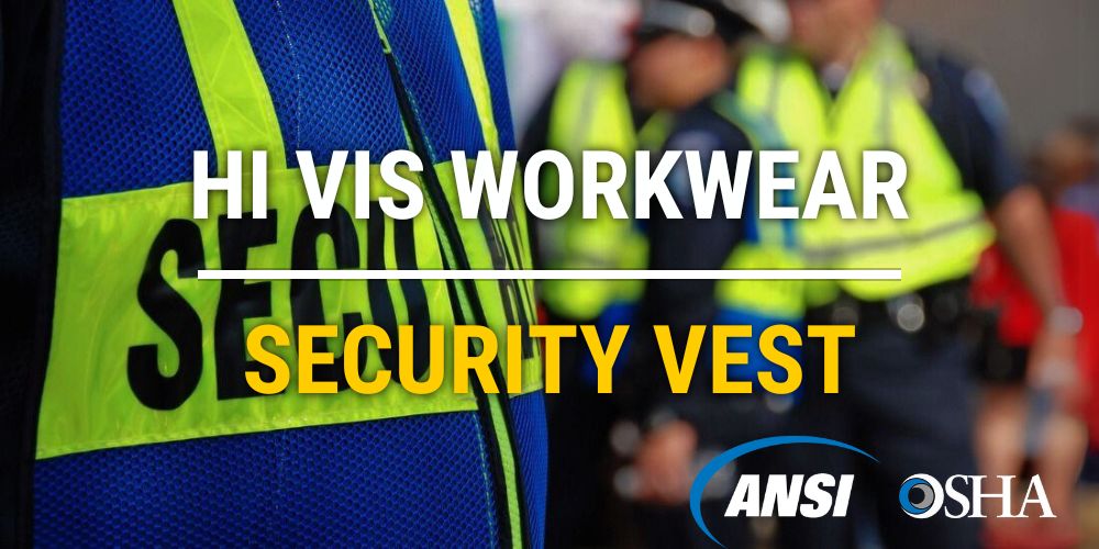 hi vis workwear security reflective safety vest