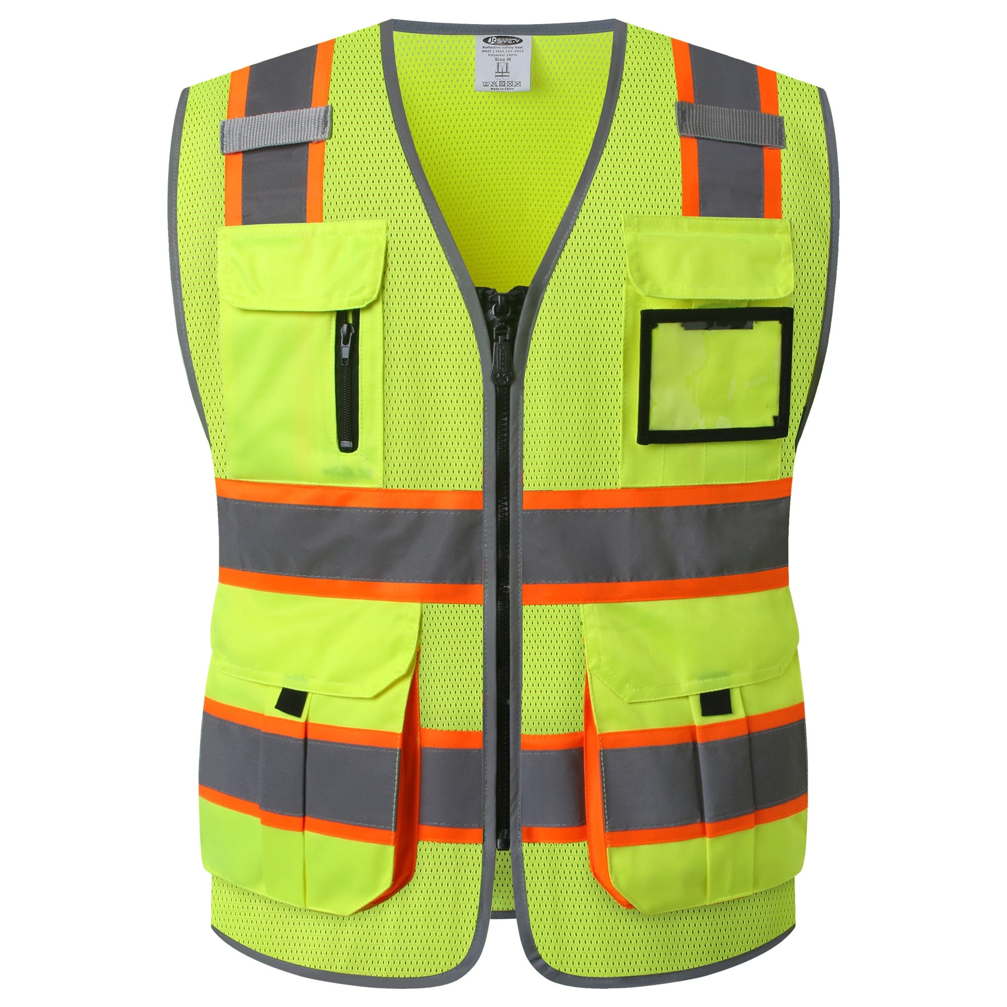 Mesh safety vest with pockets sales