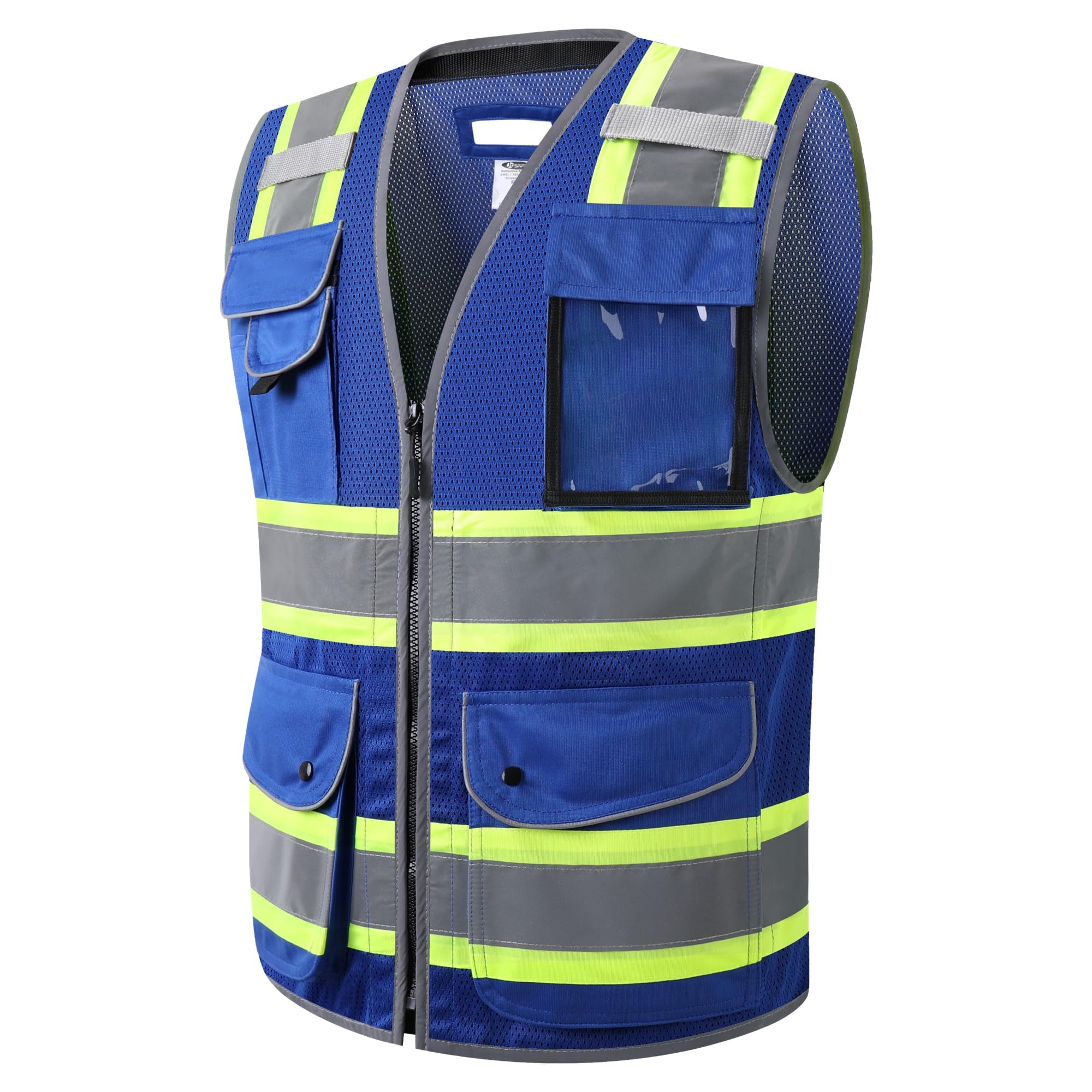 JKSafety 11 Pockets Mesh Hi-Vis Safety Vest