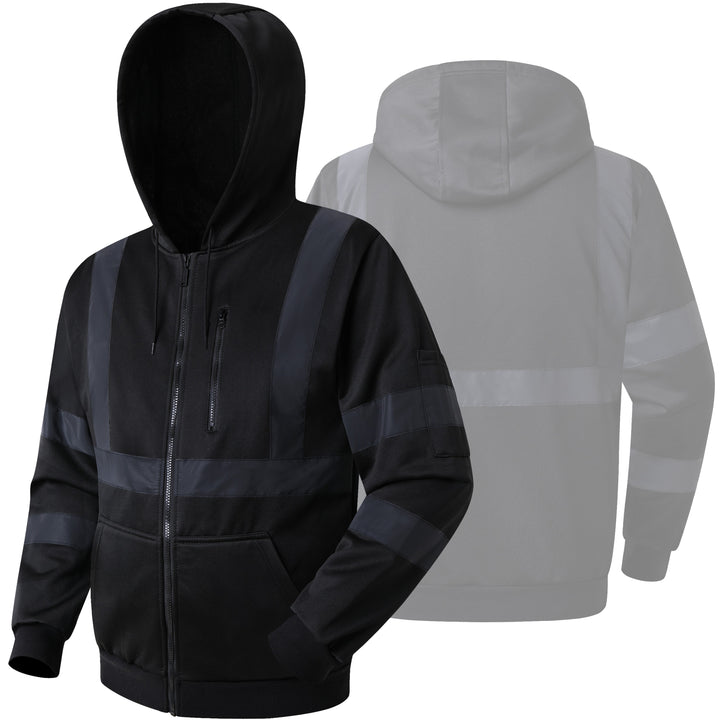 JKSafety 3 Pockets Fleece Fabric Hoodie Hooded Safety Sweatshirt (JKHS120)