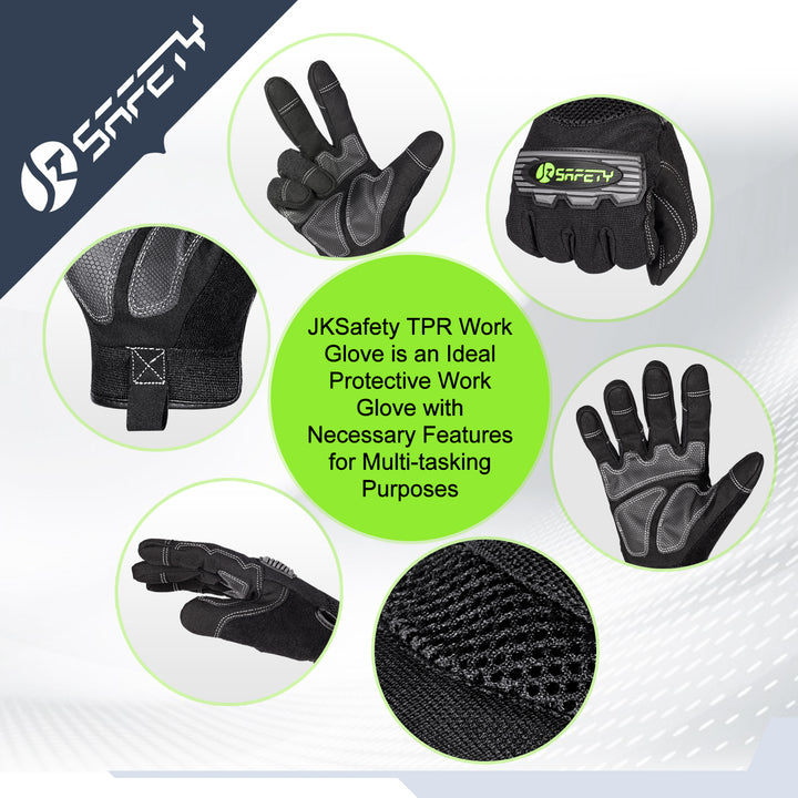JKSafety Safety Gloves Mechanicals Work Gloves