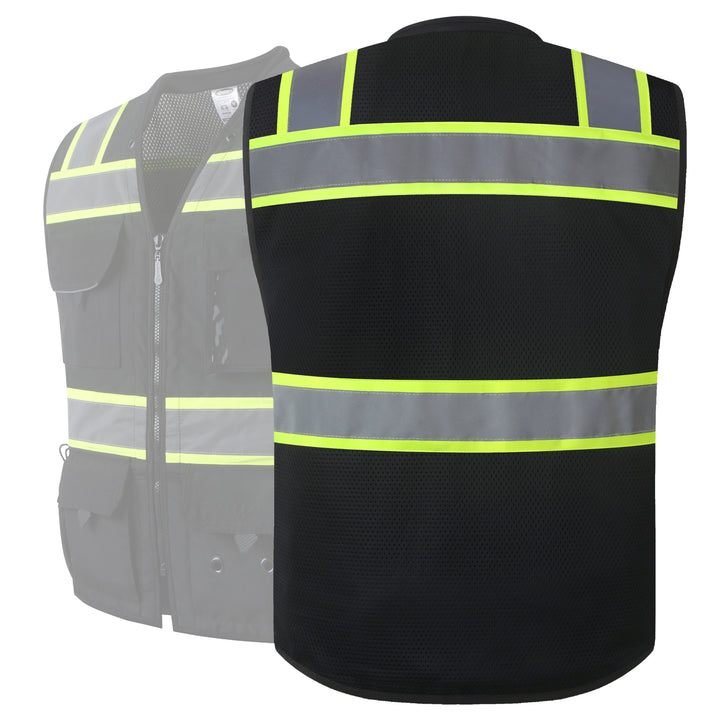 JKSafety Heavy Duty Reflective Surveyor Safety Vest Cushioned Collar (JK188)