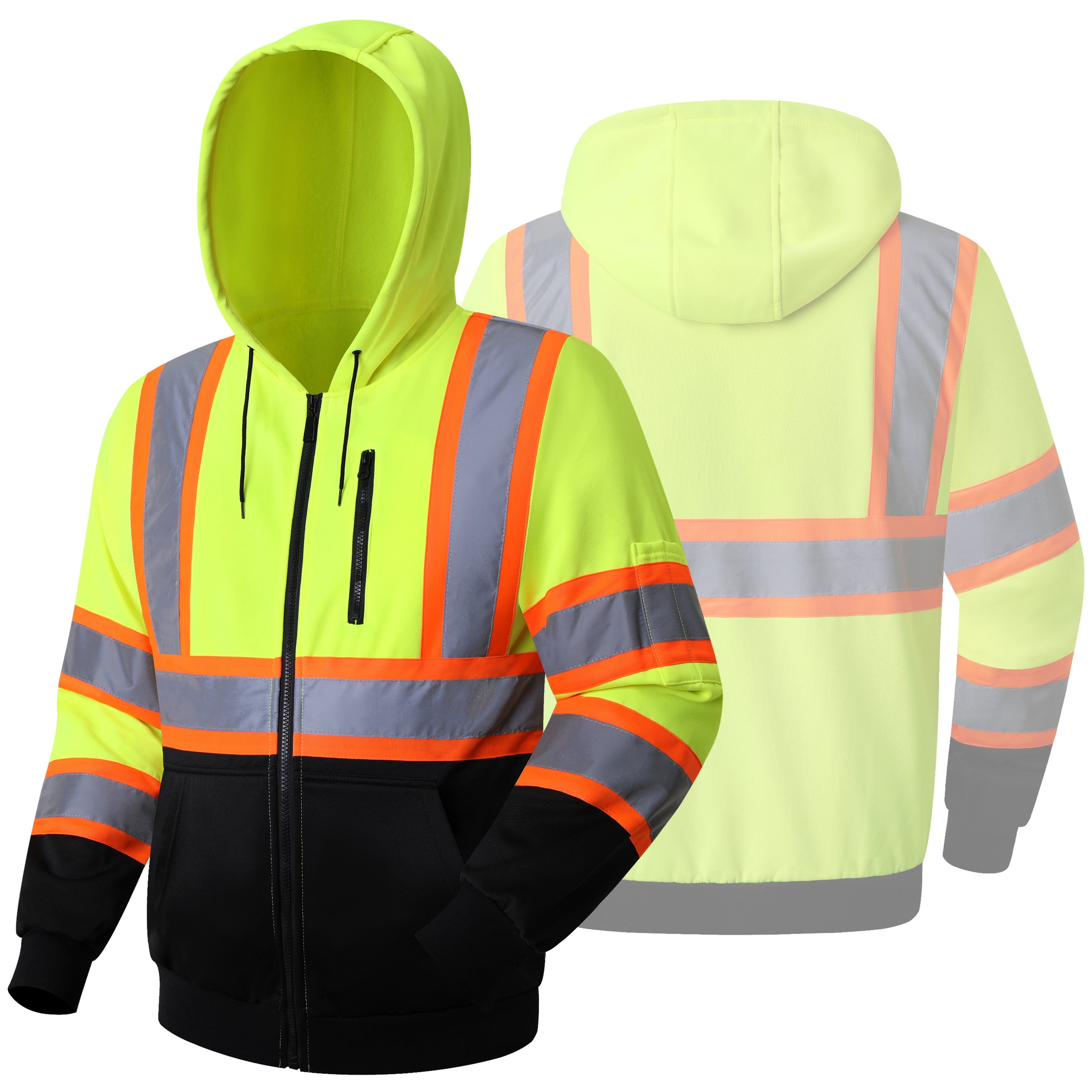 Hi vis sweatshirt without hood sale