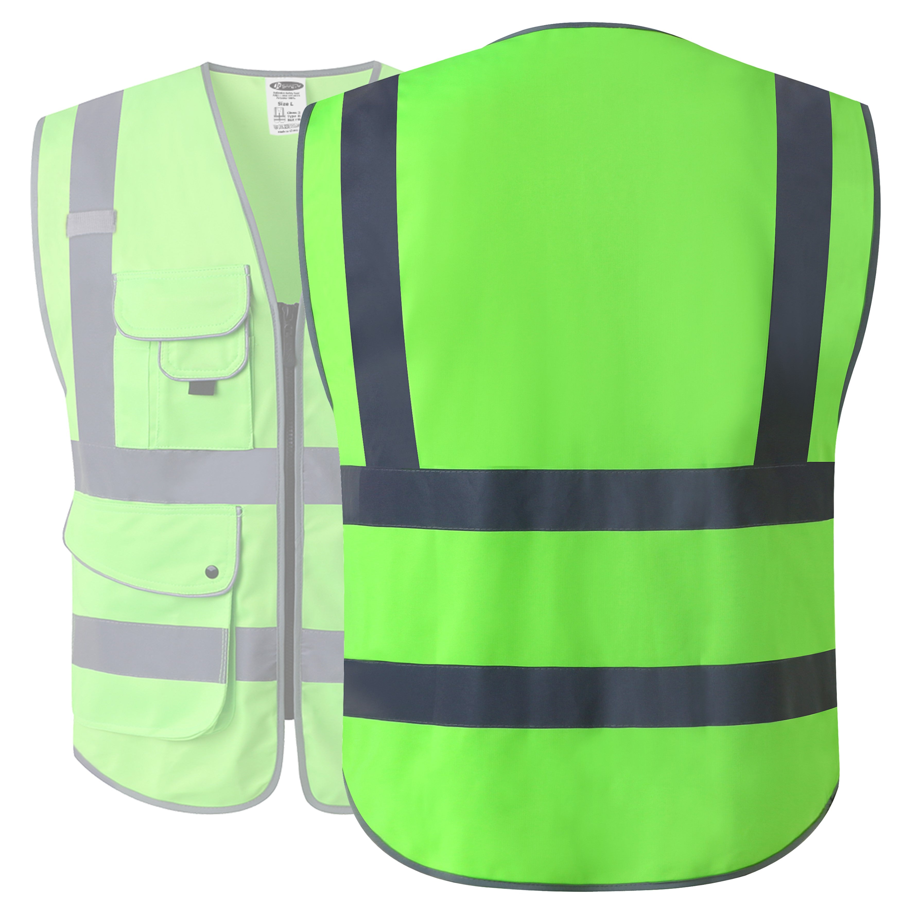 SV712FG- GLOW SHIELD Class 2 - Safety Vest (Multi-Pockets) – Elite Safety  Products