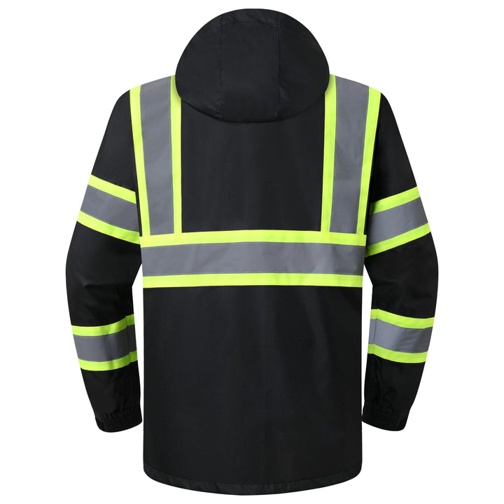 JKSafety Hi-Vis Rain Gear, Waterproof Reflective Rain Jacket and Pants (JKR117)