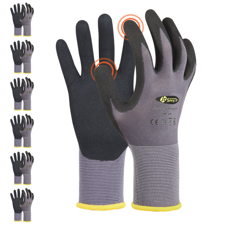 JKSafety Safety Gloves Utility Work Gloves Value Pack (3 Pack / 6 Pack / 12 Pack)