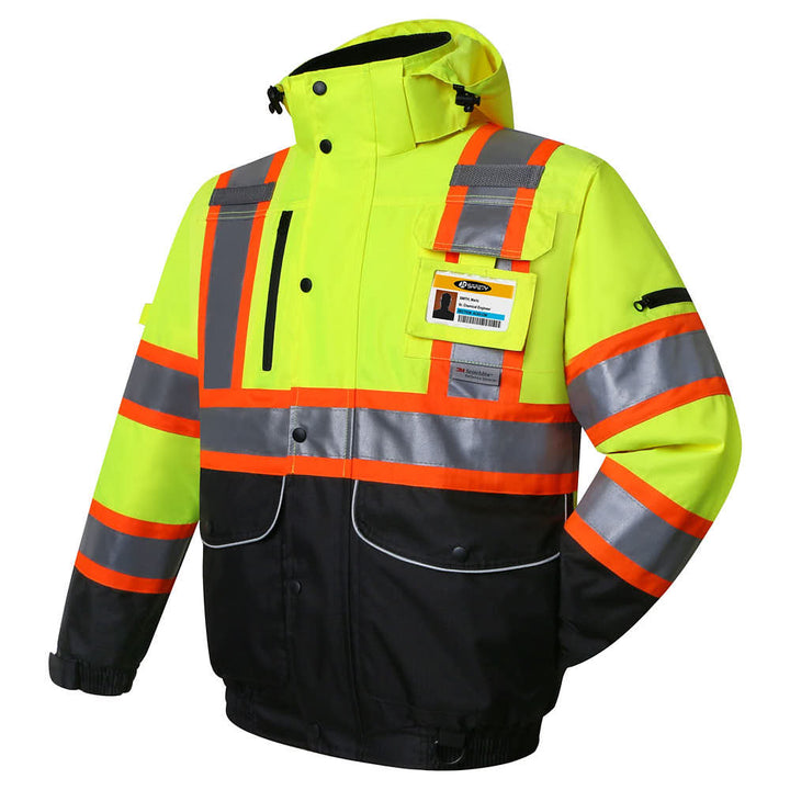 Bomber Jacket Lightweight High Visibility Jackets JKSafety Hi-Vis