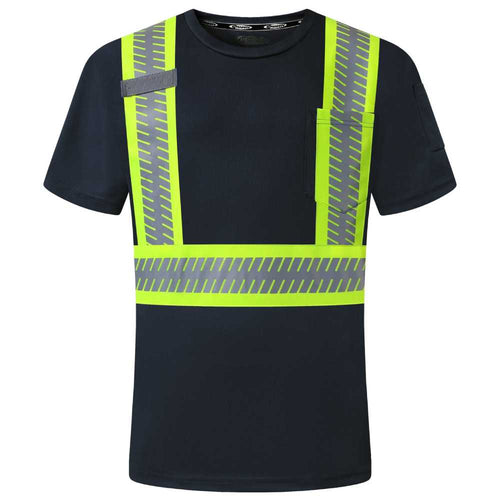 Unisex Black Reflective Safety Vest