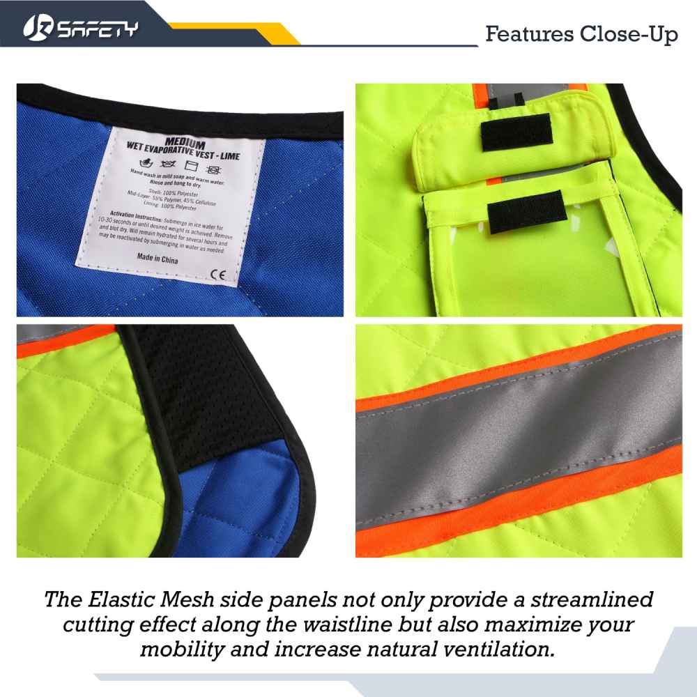 JKSafety Evaporative Cooling Hi-Vis Safety Vest
