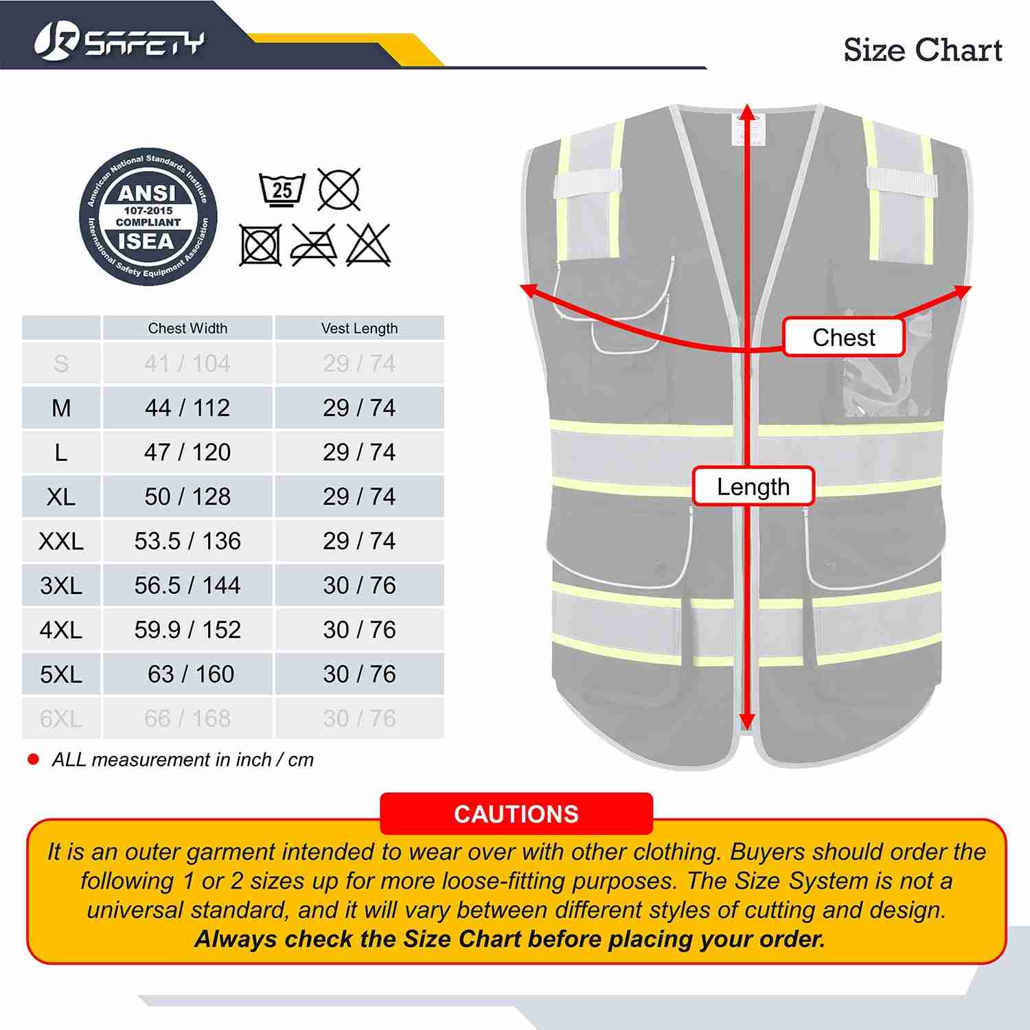 JKSafety 9 Pockets Hi-Vis Reflective Safety Vest, Two-Tone